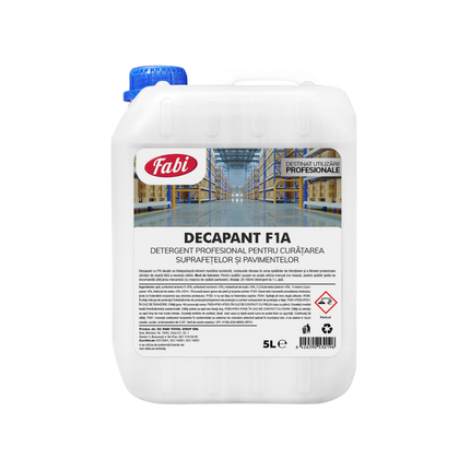 Detergent decapant industrial pentru suprafețe dure, curățare intensă.