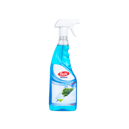 Detergent eficient pentru curățarea geamurilor, flacon de 700 ml cu pulverizator, ideal pentru curățarea rapidă a ferestrelor și oglinzilor.