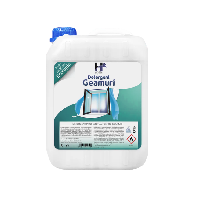 Detergent pentru geamuri, Higeea, 5L, etichetă ecologică