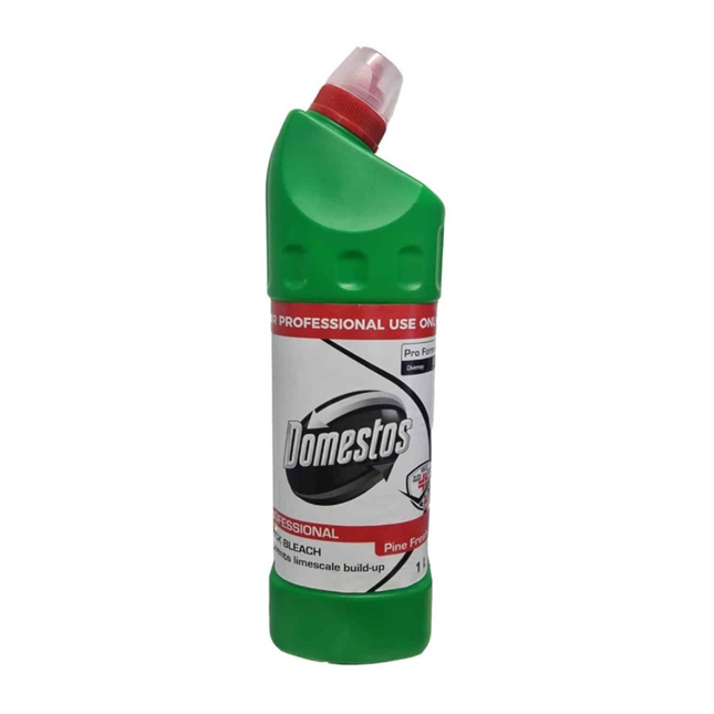 Dezinfectant sanitar profesional, Domestos Pine Fresh, 1l, cu acțiune virucidă, bactericidă și fungicidă