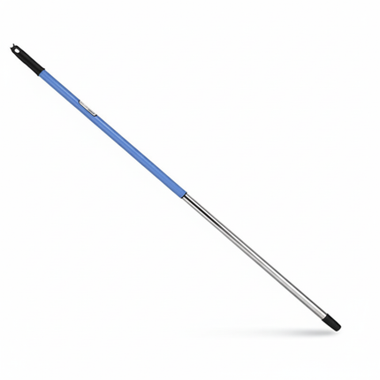 Mâner aluminiu cu filet, Mopatex, 1.40m, albastru - 530214