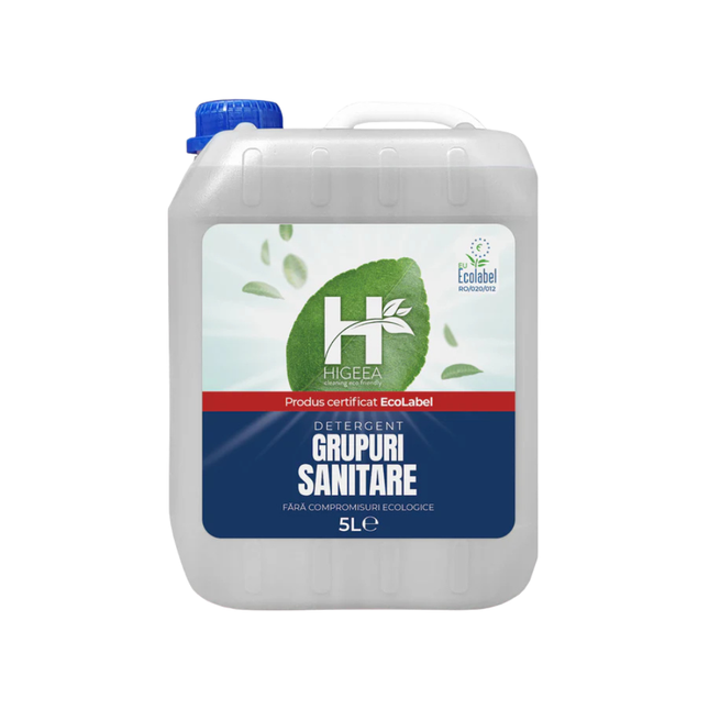 Detergent pentru grupuri sanitare, Higeea, etichetă ecologică, 5L