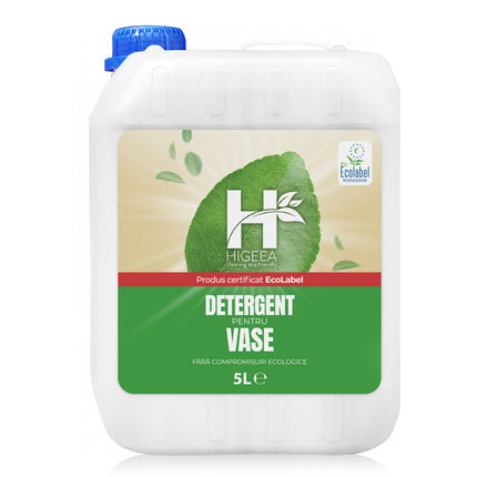 Detergent pentru vase, Higeea, 5L, etichetă ecologică