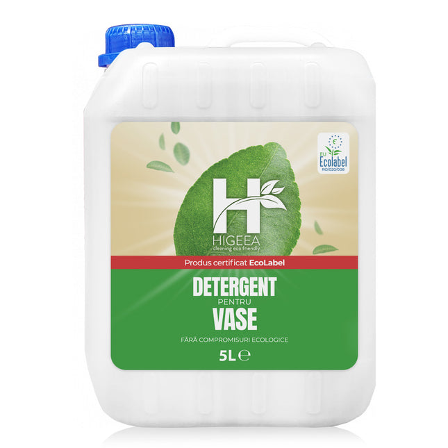Detergent pentru vase, Higeea, 5L, etichetă ecologică