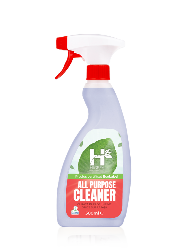 Detergent universal, Higeea, All Purpose Cleaner, etichetă ecologică