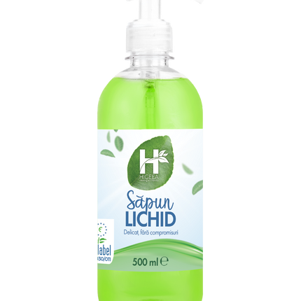 Săpun lichid, Higeea, etichetă ecologică, compatibil cu dispenserele de săpun lichid