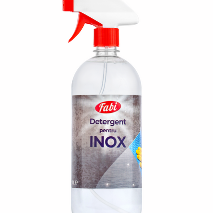 Detergent pentru suprafețe din inox, Fabi, 1L, cu pulverizator