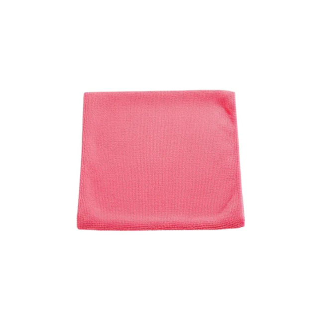 Lavetă profesională din microfibră de culoare rosie, ideală pentru curățarea, ștergerea și absorbția lichidelor de pe orice suprafață.