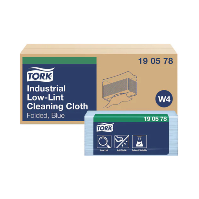 Lavete industriale fara scame Tork albastre W4 190578 produs destinat utilizarii profesionale in medii industriale