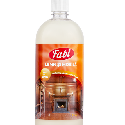 Detergent profesional pentru lemn și mobilă, Fabi, curăță și protejează mobilierul