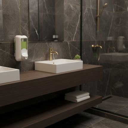 Dispenser săpun spumă, Mar Plast, FOAM R ECOPLUS, 550 ml, alb - A89601