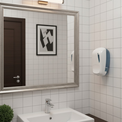 Dispenser săpun spumă, Mar Plast, SKIN FOAM R 1000, 1000 ml, alb - A91601