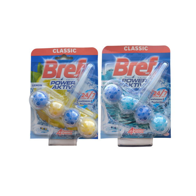 BREF WC POWER 1 APARAT, 4 BILE/APARAT, 50 GR/APARAT-DIVERSE SORTIMENTE