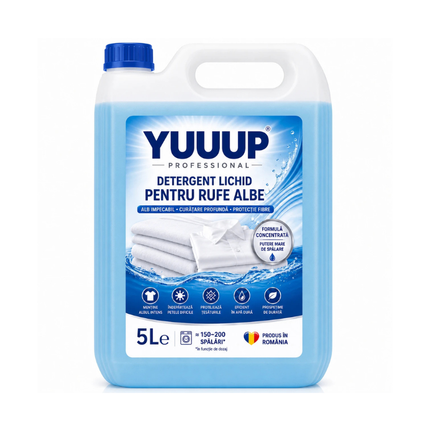 YUUP PROFESIONAL WHITE Detergent lichid rufe albe canistra 5L