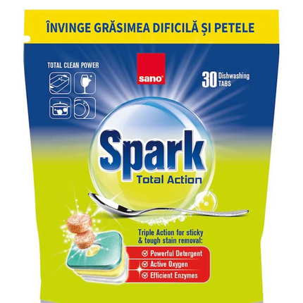 SANO SPARK TABLETE MASINA DE SPALAT VASE (30TB)