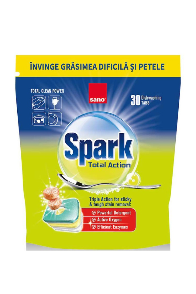 SANO SPARK TABLETE MASINA DE SPALAT VASE (30TB)