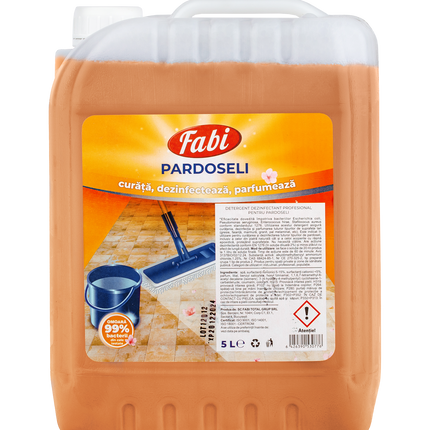 Detergent profesional pentru pardoseli, Fabi dezinfectant, biocid