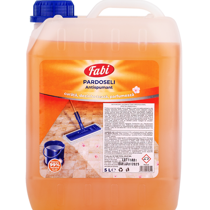 Detergent dezinfectant antispumant pentru pardoseli, Fabi, dezinfectant, biocid