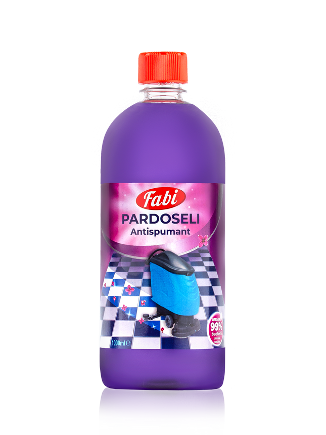 Detergent dezinfectant antispumant pentru pardoseli, Fabi, mov, 1L
