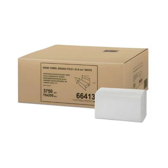 Prosoape hartie Tork pliate dublu strat H3 66413 produs destinat uzului profesional in spatii comerciale
