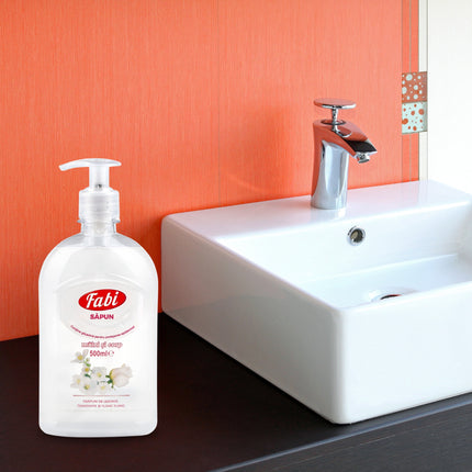 Sapun lichid Fabi alb 500ml cu parfum floral