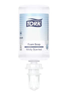 Sapun spuma Tork parfum delicat 1L S4 520501 produs destinat utilizarii profesionale in spatii comerciale
