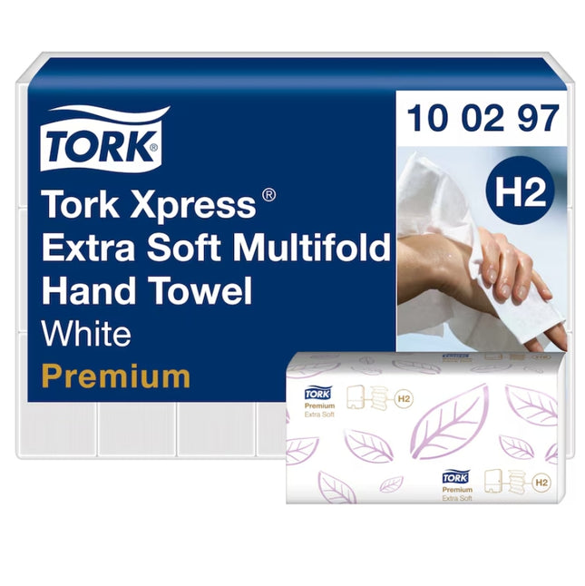 Prosoape pentru Mâini, Tork Xpress® Extra Soft, Multifold, H2 (21 PAC/BAX) - 100297