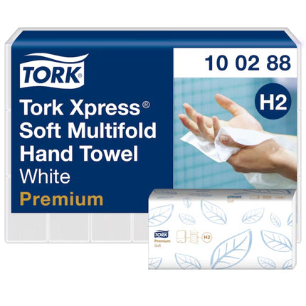 Prosoape pentru mâini, Tork Xpress® Soft Multifold, Alb, H2 (21 PAC/BAX) - 100288