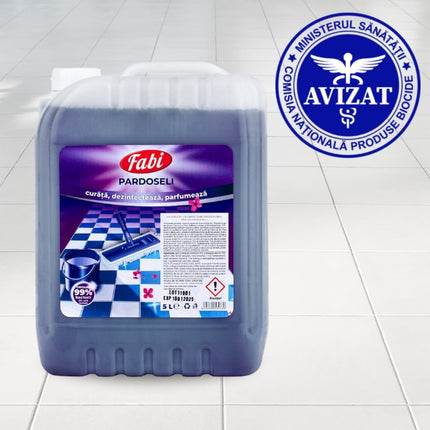 Detergent profesional  dezinfectant  pentru pardoseli, Fabi mov, 5L