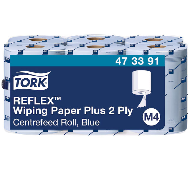 Prosoape pentru mâini, Tork Reflex, cu derulare centrală,  150,8M/rolă, 450 porții, 6 role/bax - 473391