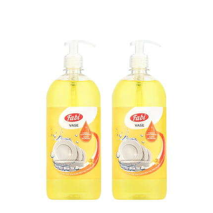 Detergent pentru vase, Fabi, 2X 1L, cu pompita