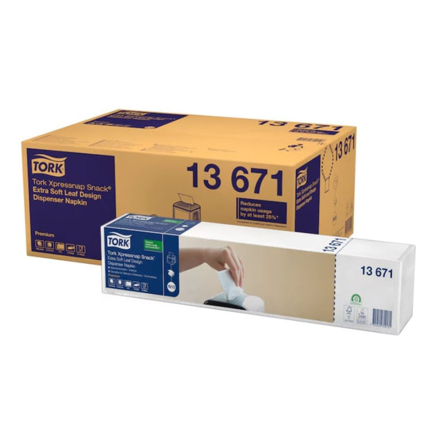 Servețele de masă Tork pentru dozator Xpressnap Snack® Extra Soft (40 pachete/bax) - 13671