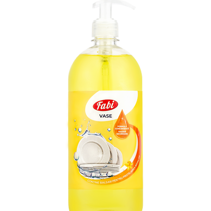 Detergent pentru vase, Fabi, cu balsam pentru protejarea mâinilor
