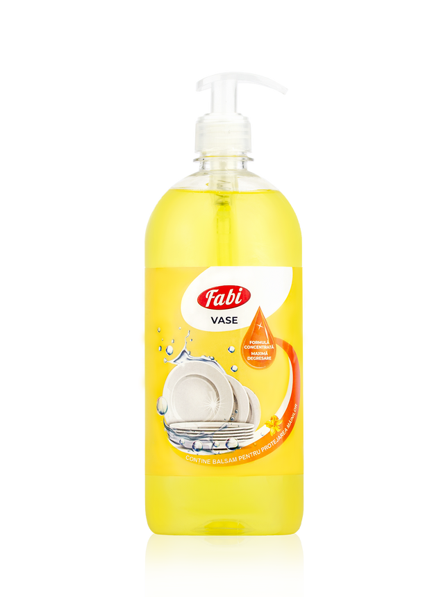 Detergent pentru vase, Fabi, cu balsam pentru protejarea mâinilor
