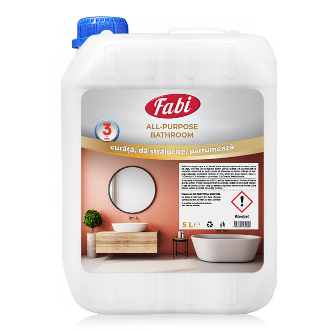 All Purpose Bathroom, Fabi, Soluție multifuncțională curățare suprafețe baie, 5L