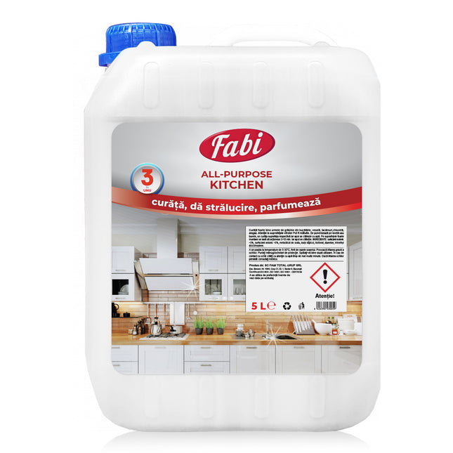 All Purpose Kitchen, Fabi, Soluție multifuncțională curățare suprafețe bucătărie, 5L