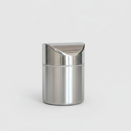 Cos de gunoi din inox, 1.25l, pentru birou sau masa