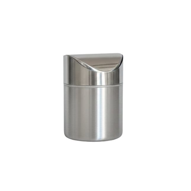 Cos de gunoi din inox, 1.25l, pentru birou sau masa