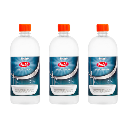 Detartrant toaletă și obiecte sanitare, Fabi, 3X1L