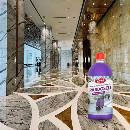 Eticheta detergent Fabi Pro mov 1 L antispumant pentru pardoseli