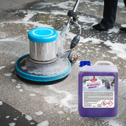 Eticheta detergent Fabi Pro mov 5 L antispumant pentru pardoseli