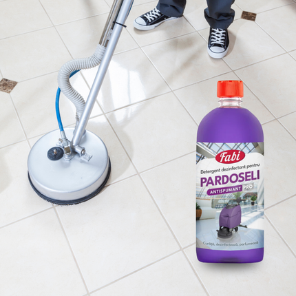 Flacon 1 L Fabi Pro antispumant pentru igienizarea pardoselilor comerciale