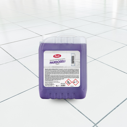 Eticheta detergent dezinfectant Fabi Pro mov 5 L pentru pardoseli