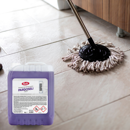 Bidon 5 L detergent Fabi Pro mov pentru curatarea si igienizarea pardoselilor