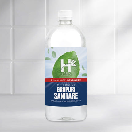 Detergent profesional pentru grupuri sanitare Higeea 1L, etichetă ecologică