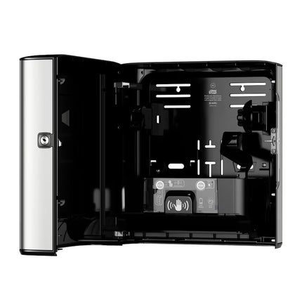 interiorul dispenserului de hartie cu senzor  din otel inoxidabil