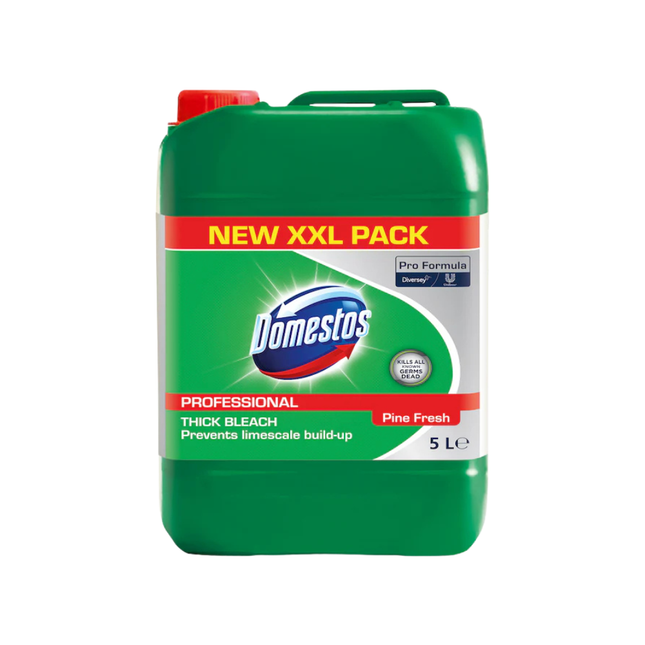 Dezinfectant sanitar profesional, Domestos Pine Fresh, 5l, cu acțiune virucidă, bactericidă și fungicidă