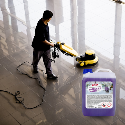 Detergent dezinfectant antispumant Fabi Pro mov 5 L pentru pardoseli, avizat biocid