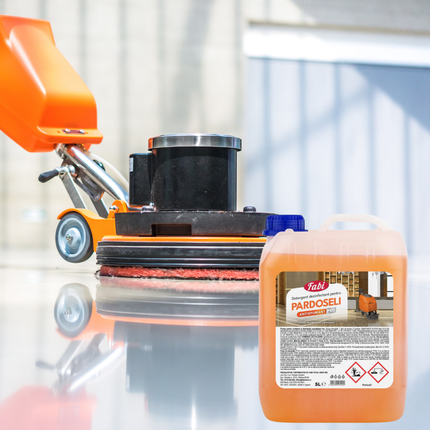 Detergent dezinfectant antispumant Fabi Pro portocaliu 5 L pentru pardoseli, avizat biocid