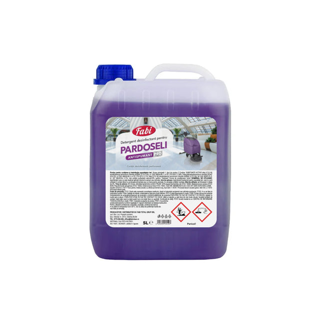 FABI PRO DETERGENT DEZINFECTANT ANTISPUMANT PARDOSELI 5L MOV CANISTRA